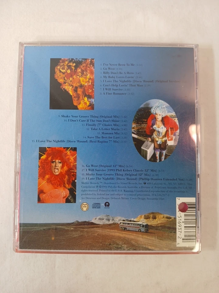 The Adventures Of Priscilla Queen Of The Desert Original Soundtrack CD 1994 - Image 3 of 4