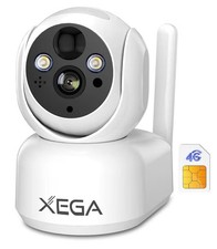 XEGA XG-10-4G Sicherheitskamera 4G LTE, 2K PTZ, Farbnachtsicht, PIR-Bewegungserk