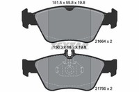 1 X Bremsbelagsatz BremsbeläGe Textar 2166404 FüR