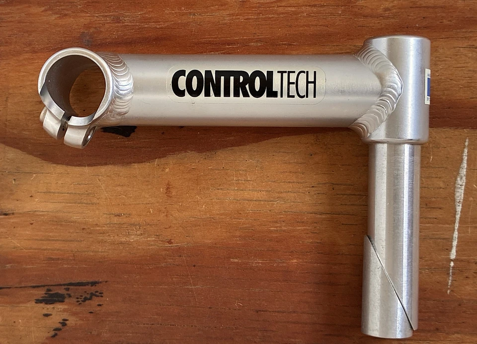 NOS Vintage Control Tech Aluminum Quill MTB Stem 135mm 25.4 Silver Made in USA - Image 2 of 4