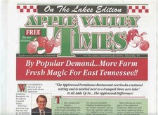 Applewood Farmhouse Restaurant Apple Valley Times Menu Pigeon Forge Tennessee