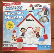 Cra-Z-Art Original Snoopy Sno-cone Machine Maker Peanuts NOS Complete