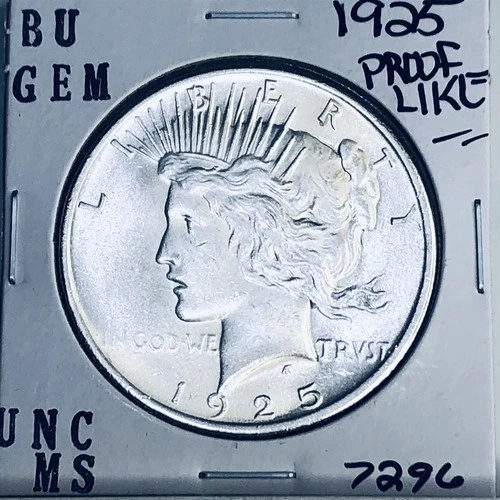 1925 P BU GEM PEACE SILVER DOLLAR UNC MS+++ U.S. MINT RARE COIN 7296