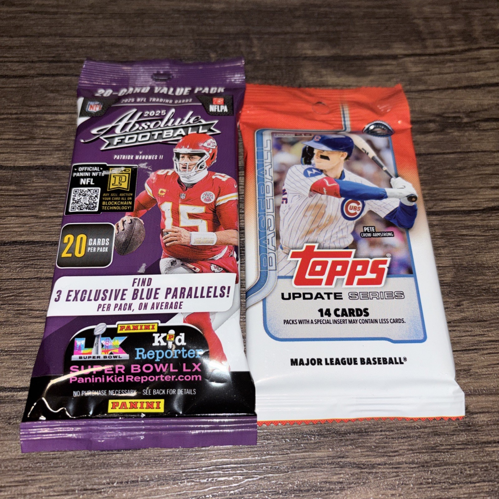 2025 Panini Absolute Football 20 Card Fat Pack &2025 Topps Update 14 ...