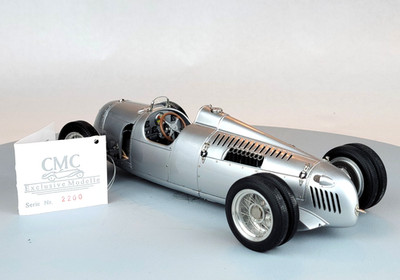 CMC 1:18 1936-37 Auto Union Type C Hill Climber Bergrenner V16 M-053 Loose w Tag