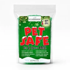 Pet Safe Ice Melt Green Granules | CMA Snow & Ice Melter to −12°F Driveways