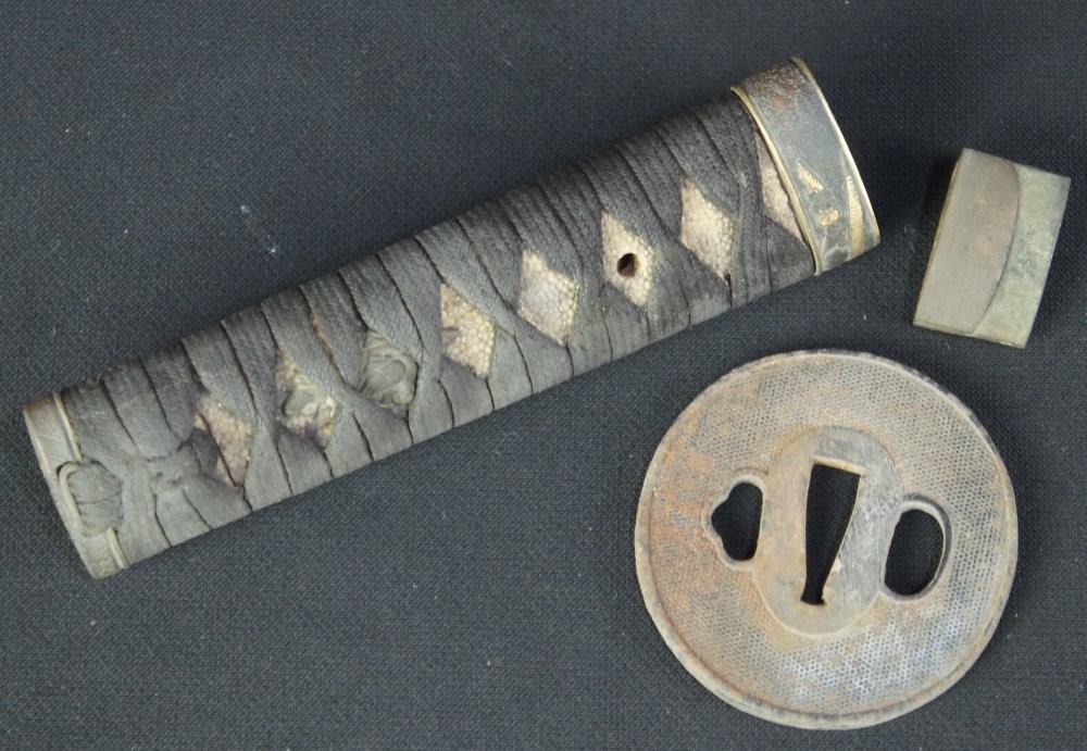 Japan Katana Tsuka handle 1800 Bushidou art craft original | eBay