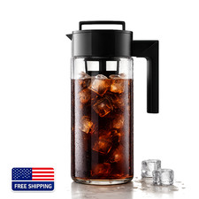 32oz Cold Brew Coffee Maker Airtight Pitcher with Spout Handle BPA-Free