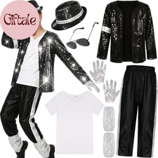 Kids 80S 90S Pop Star Costume, Dance Party Outfit, Halloween Costume
