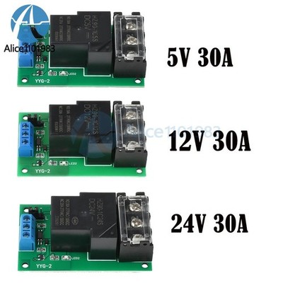 DC 5V 12V 24V 30A Relay Module Optocoupler Isolation High & Low Level Trigger #z