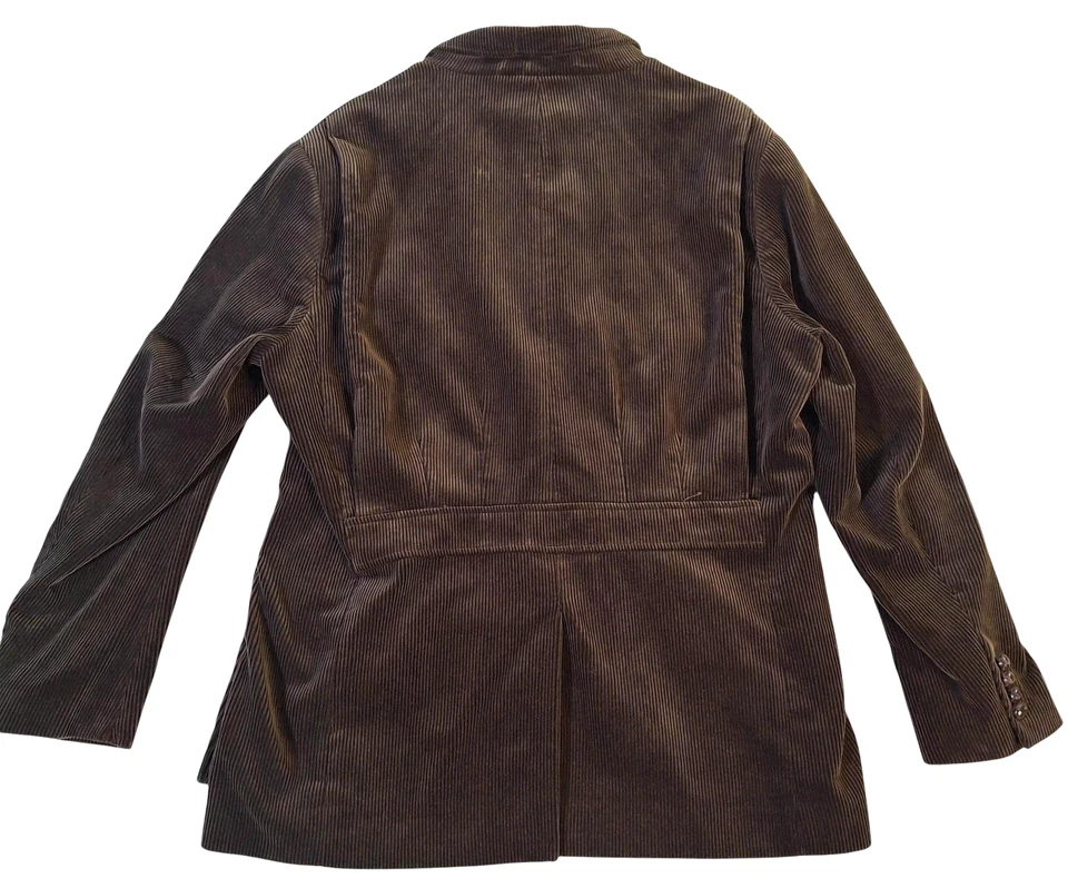 Polo Ralph Lauren Blazer Mens XL Brown Corduroy 3 Button Patch Pocket Sport Coat - Image 2 of 4