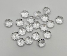 Swarovski Crystal Clear Briolette/Donut 5040 Beads; 6mm 12pc or 8mm 6pc 