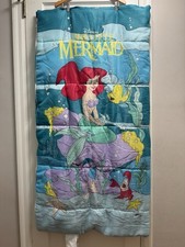 Vintage 90s Disney The Little Mermaid Sleeping Bag Ariel Flounder ERO Industries