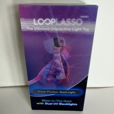 LoopLasso Nano Interactive Light Toy Glow In The Dark With Dual Uv Blacklights
