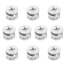 10 Pcs Cam Locks for Furniture, 15x12 mm Furniture Connecter Cam Lock Cabinet Dr