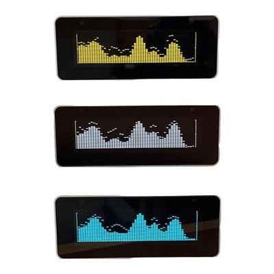 Upgraded AK25664 Color Music Spectrum Clock With Type C Port And 3.5mm Input