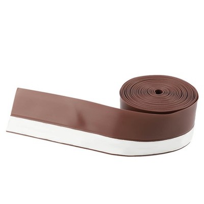 (Brown)5M 45mm Self Adhesive Door Window Wind Insect Dust Prevention Sealing