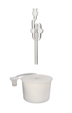 Gumowy korek + szklana rura fermentacyjna gumowe korki fermentacyjne balon na wino zatyczka zestaw dla gości