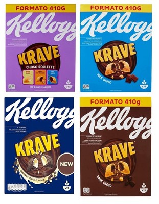 Testpaket Kellogg's Krave Cerealien 4x410g