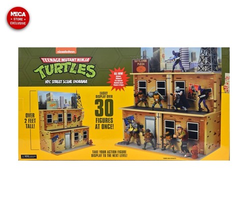 NECA TMNT Teenage Mutant Ninja Turtles Cartoon Straßenszene Diorama *NEU* - Bild 3 von 3