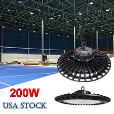 10 Pack 200W Small UFO Lights Industrial Factory Warehouse Round Led Shop Lights
