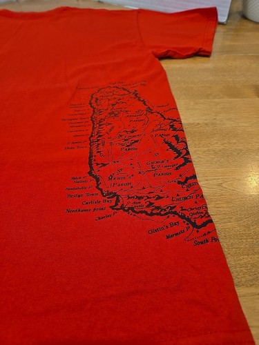 Mount Gay Barbados Rum Wrap Around Map Graphic Men's XL T-shirt Sailing Nautical - Picture 3 of 13