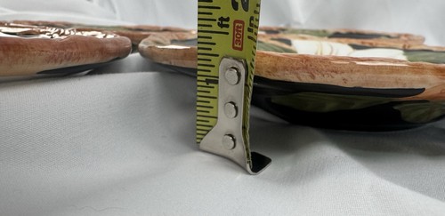 4 Magnolia Charm By Artimino salad plates Round 8” New Hand Painted Earthenware - Picture 4 of 8