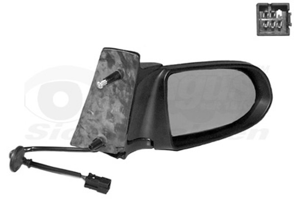 VAN Wezel AußEnspiegel Hagus 3790808 FüR Opel Zafira T98 Komplettspiegel Konvex-image