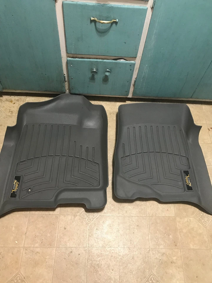 2011 Chevy/Gmc Sierra 1500 2500 Crew Cab Weathertech Floor Mat Set Gray Cabela's Foto 2 de 4