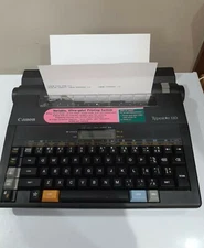 Canon Typestar 110 Portable Electronic Typewriter Word With Cover *READ*