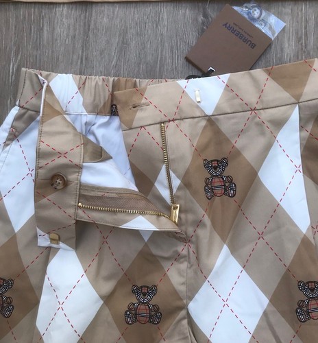Burberry Niñas Beige Algodón Argyle Pantalones Cortos y Camiseta Edad 14 Años Nuevo con Etiquetas Precio de venta sugerido por el fabricante 420 GBP - Imagen 9 de 15