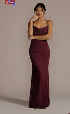 davids bridal bridesmaid wedding guest formal evening dress size 02 04 small 