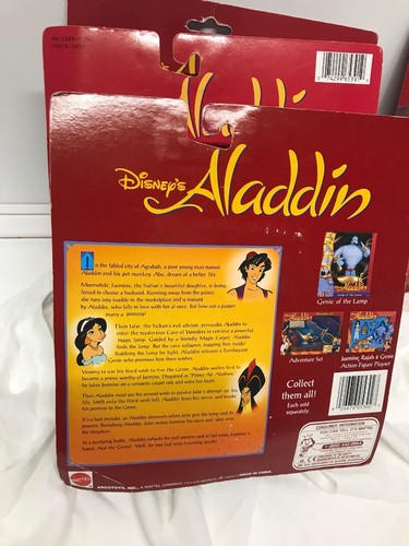 Vintage Mattel Disney Aladdin Figures MOC Genie/Evil Genie Lafar/ Lot Of 4 - Picture 11 of 12