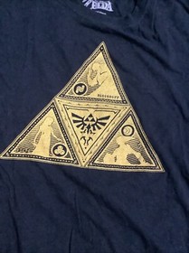 Legend Of Zelda NES Men&rsquo;s T-Shirt Size Large Black Graphic Tee Retro