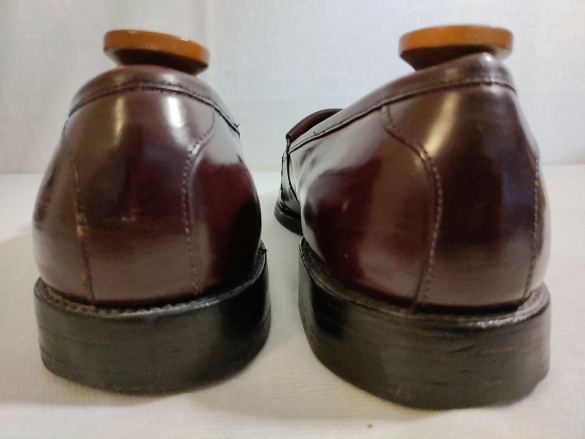 Allen Edmonds Newport Shoes Mens Size 9.5 D Burgundy‎ Tassel Loafers Leather USA Allen Edmonds Grayson 8297 Mens Tassel | Mercari main image 2