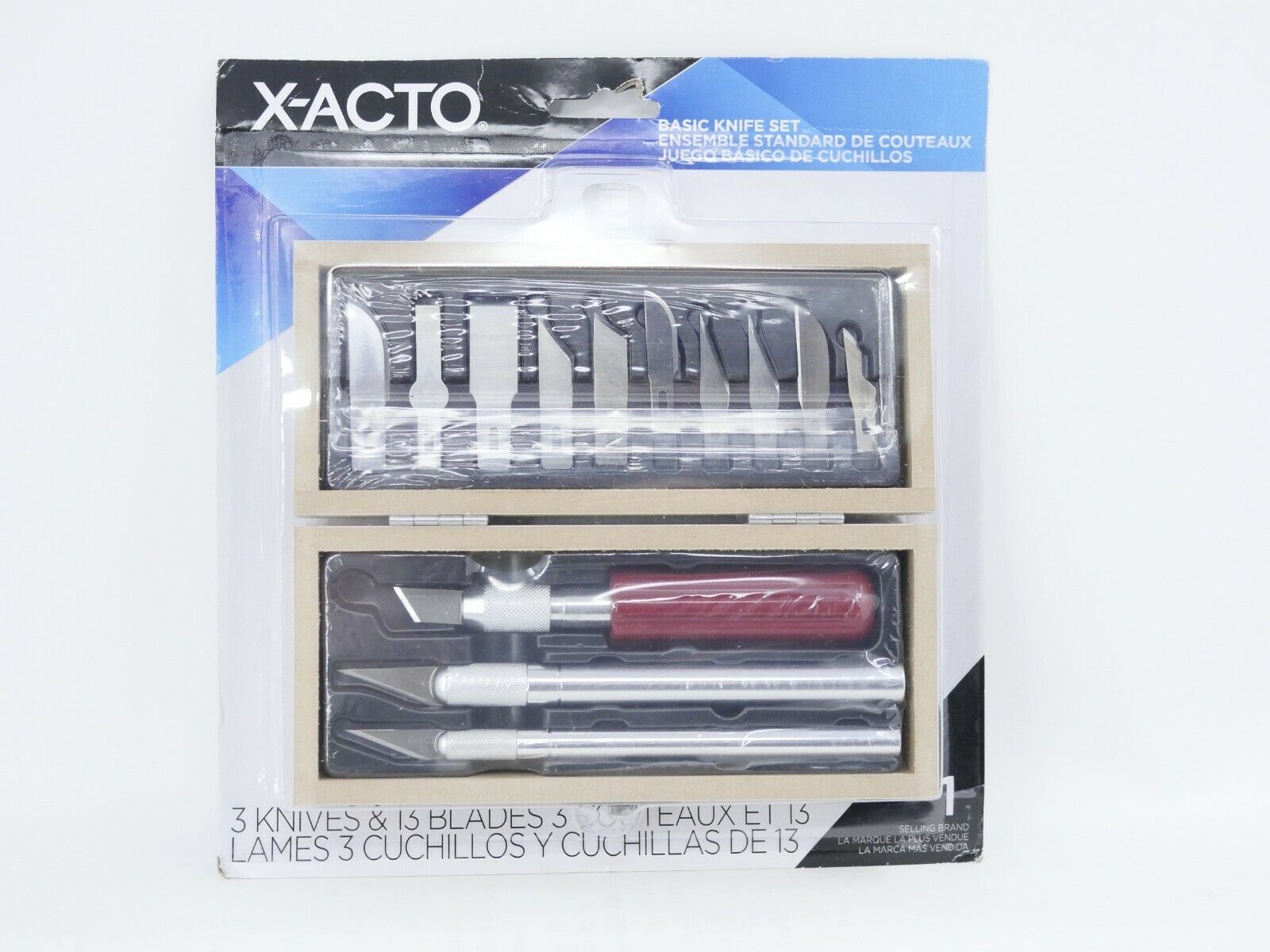 X-ACTO Basic Knife Set #1 with 3 Knives  13 Blades with Case ~