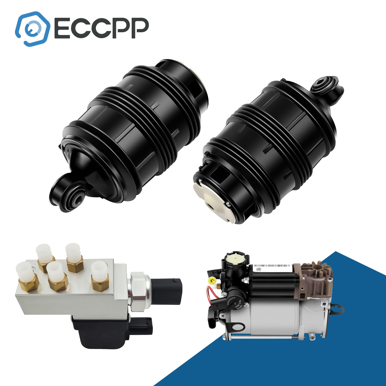 4PC Rear Air Suspension Spring Compressor Relay Kit For Mercedes W211 E500 Wagon-image