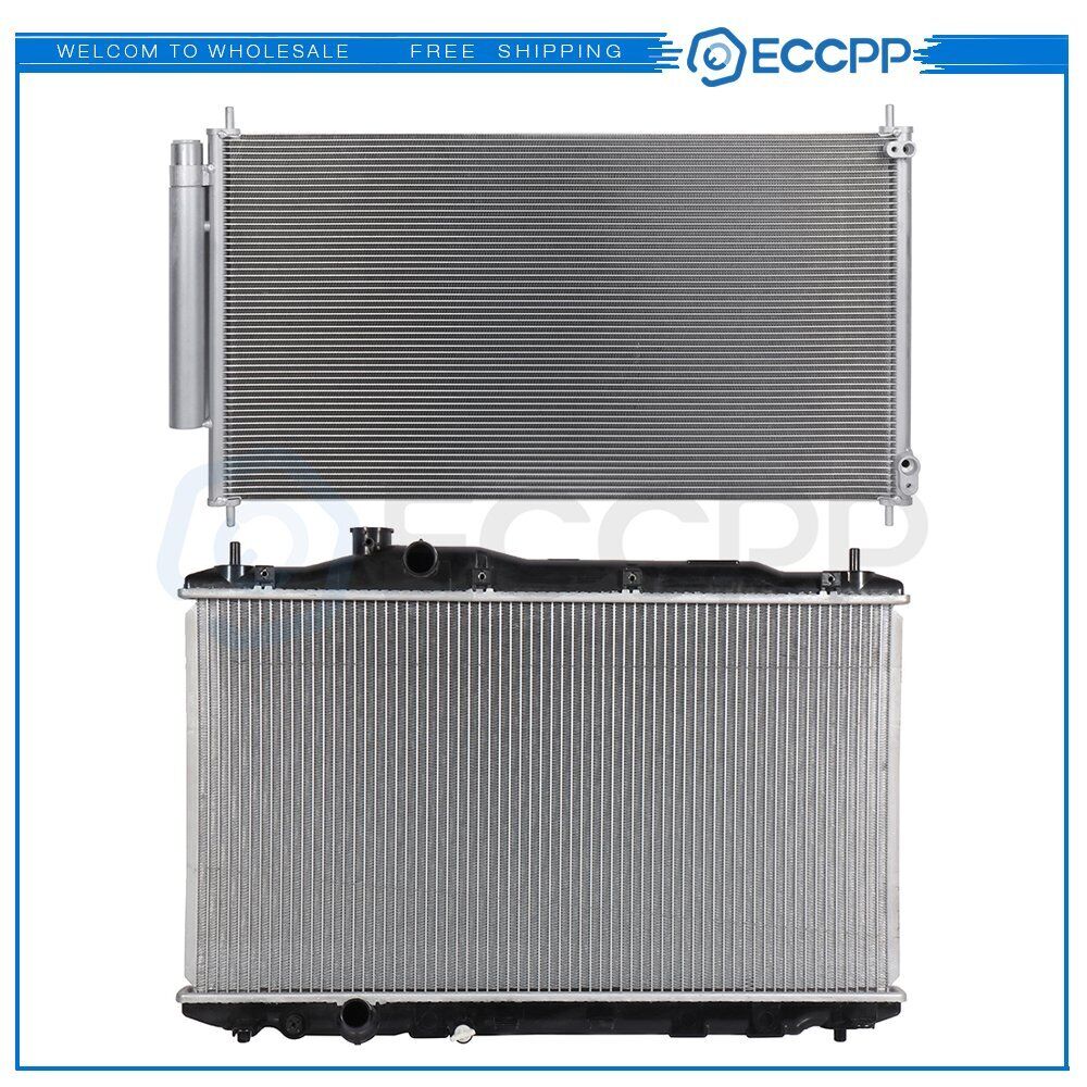 Aluminum Radiator & AC Condenser Cooling Kit For 12-15 Honda Civic