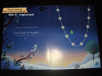 VAN CLEEF & ARPELS Haute Joaillerie 2-Page PRINT AD 2022 alhambra