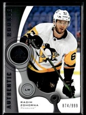 2021-22 SP Game Used Rc Radim Zohorna Rookie 874/999 #H1R4C