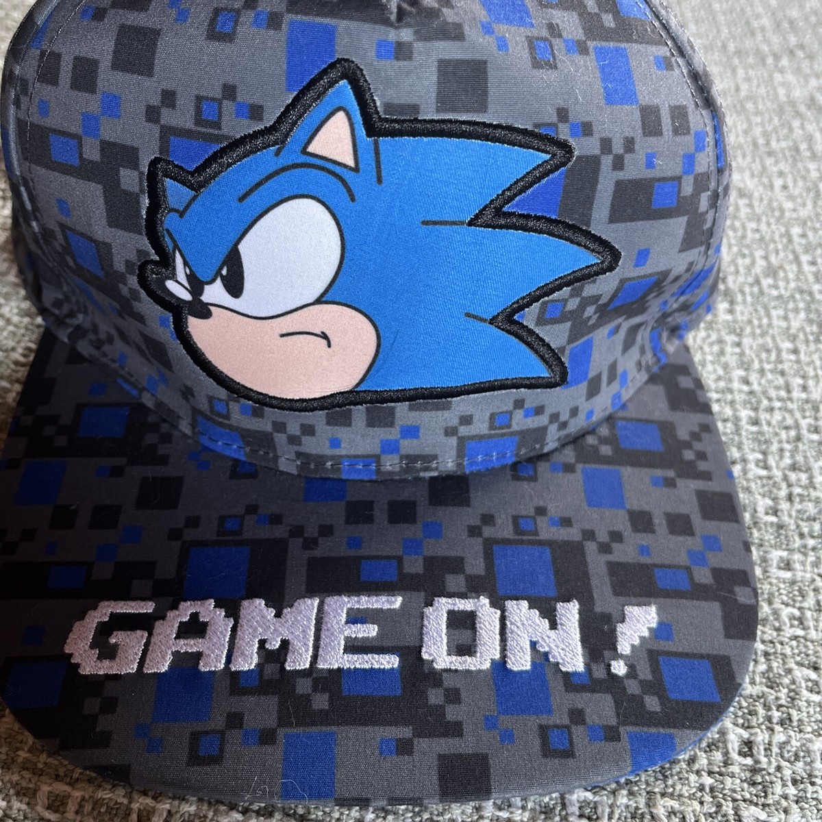 Sonic The Hedgehog Baseball Cap Hat Youth Sega Gamer “Game On