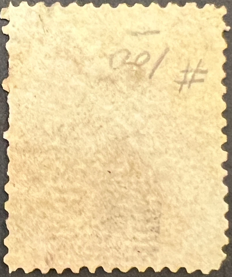 Scott#: 100 - Benjamin Franklin F Grill 30¢ 1867 usado sello único SCV $1120 Foto 2 de 2