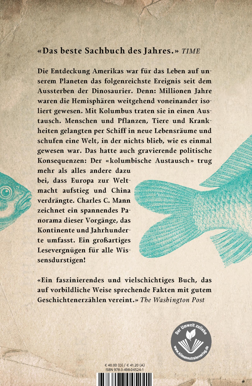 Thumbnail - Kolumbus' Erbe Charles C. Mann Buch 810 S. Deutsch 2013 Rowohlt Verlag