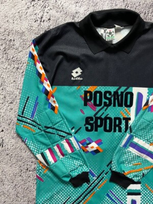 Lotto Vintage Template 1990's Goalkeeper Football Shirt Trokot GK