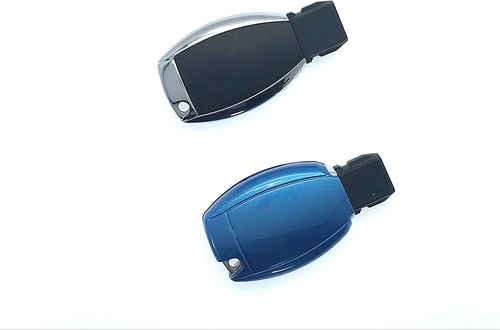 GLOSS ABS HARD SHELL CASE Fits MERCEDES-BENZ 2/ 3 BUTTON KEY FOB W176/ (Blue) - Picture 3 of 10
