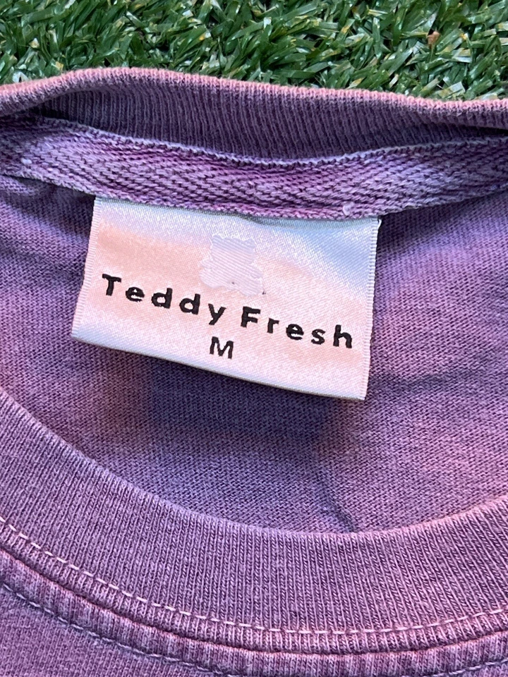 Teddy Fresh “I Have Crippling Anxiety” long-sleeve Shirt Size MD Bear Trendy - image 4 of 4