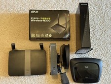 Assorted Set of Modems and Routers, Cisco, Netgear, Belkin Lot of 6