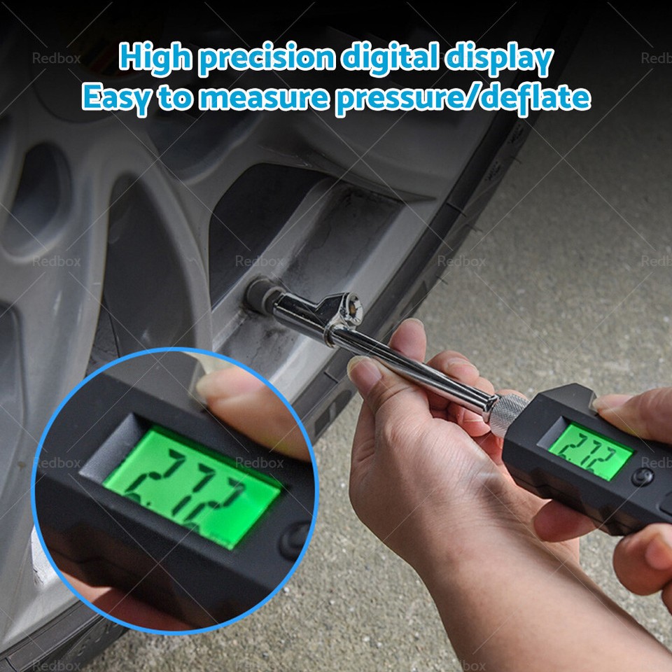 30 PSI Tire Pressure Guage Digital Car Bike Truck Air Meter Tester Tyre