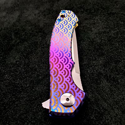Zero Tolerance ZT 0450 Plain Edge Folder J Wave Ano. Ti screws