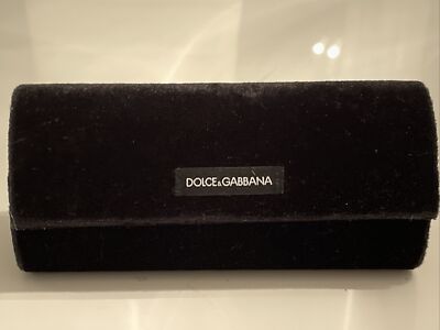 Dolce Gabbana Glasses Case Black Velvet Inside Out!!